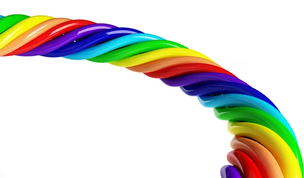 Regenboog spiraal — Stockfoto