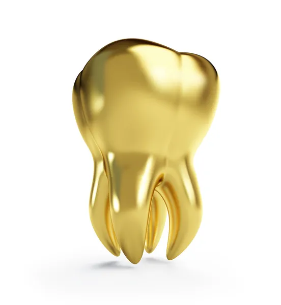 Gouden tand — Stockfoto
