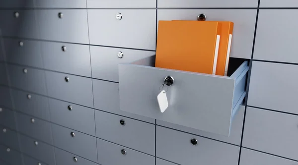 Bezpieczne przechowywanie dokumentów — Zdjęcie stockowe