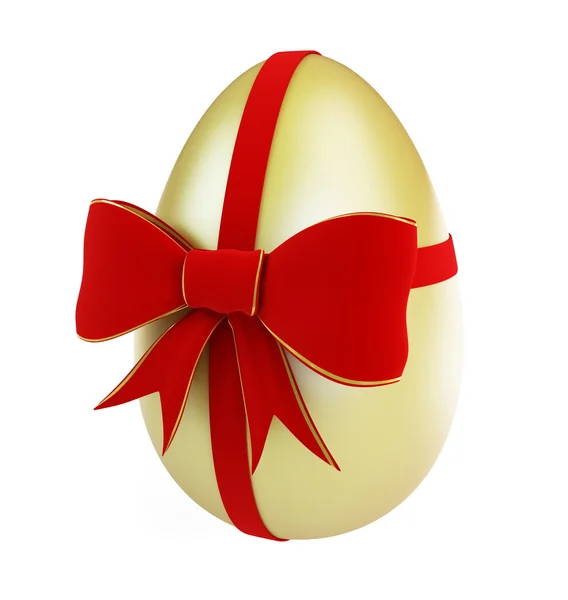 Velikonoční vejce s lukem — Stock fotografie