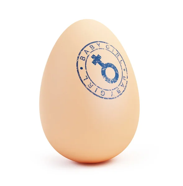 Baby girl egg — Stock Photo, Image