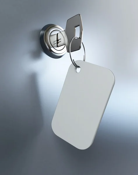 Key in the keyhole — Stock Photo, Image