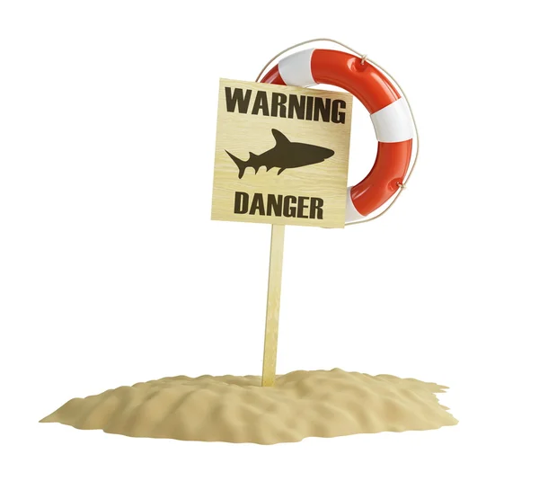 Warning about the danger of the form — Stock Photo, Image