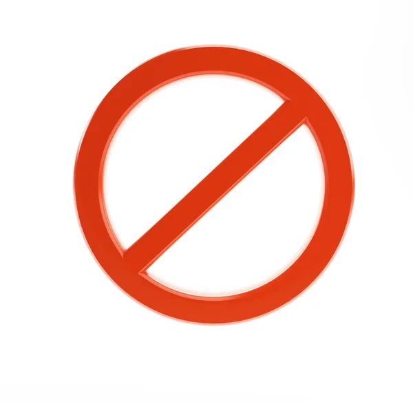 No/not sign — Stock Photo, Image