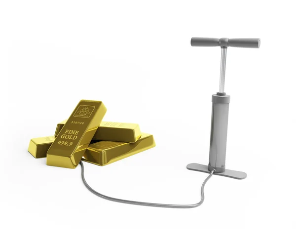 Inflado o preço do ouro — Fotografia de Stock