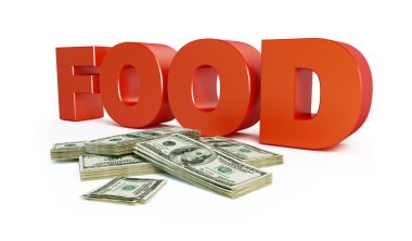 Increase in food prices clipart