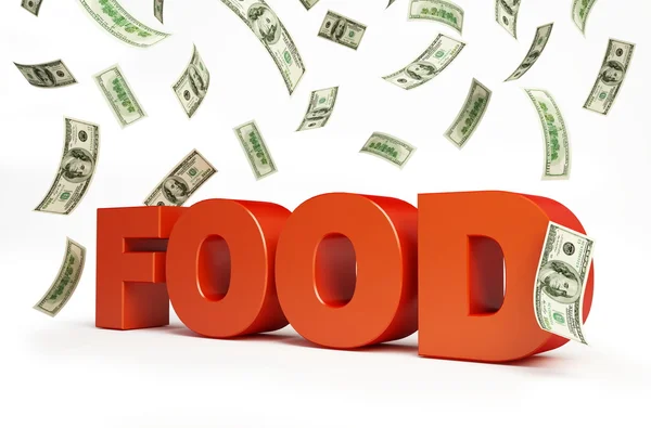 Nárůst cen potravin — Stock fotografie