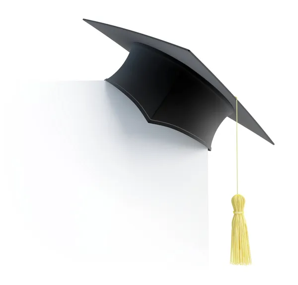 Capa de graduação em branco — Fotografia de Stock