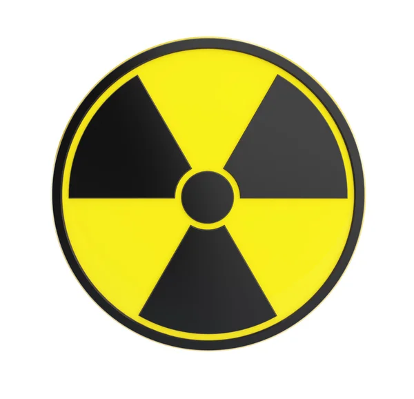 Radioactivity sing on a white background — Stock Photo, Image