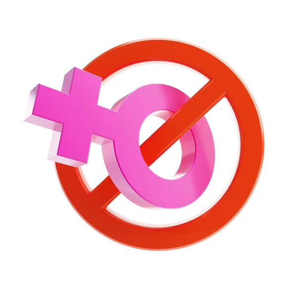 Women are prohibited from — Stock Photo, Image