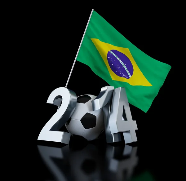 Brasilien fotboll 2014 — Stockfoto