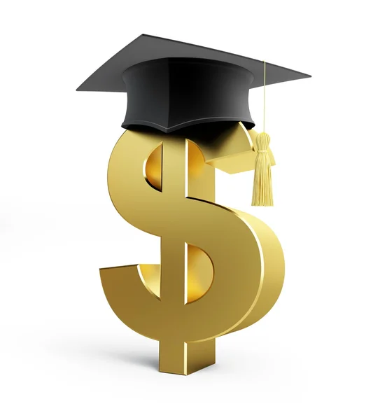 Onderwijs dollar business school — Stockfoto