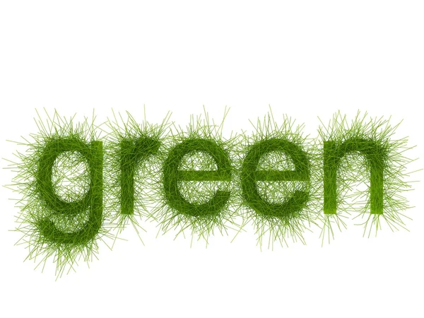 Lettere di erba Eco-Style — Foto Stock