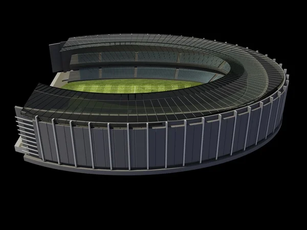 Structuur van het stadion met voetbalveld — Stockfoto
