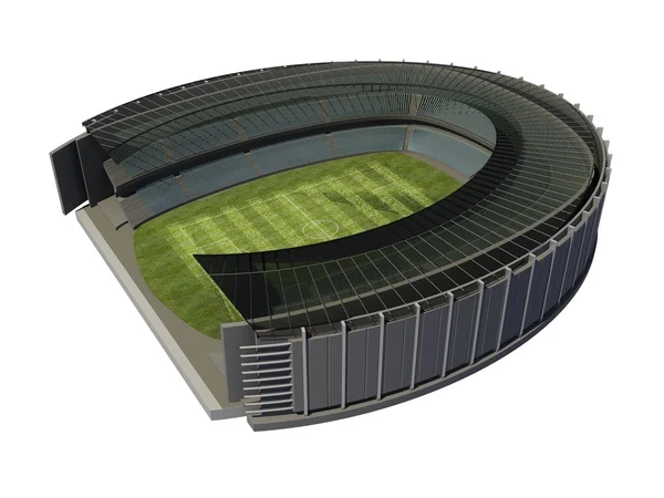 Struktura na stadionu s fotbalové hřiště — Stock fotografie