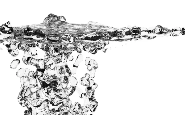 Fresh Water Splash Over White — Stock Photo, Image