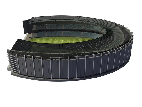 Struktura na stadionu s fotbalové hřiště — Stock fotografie