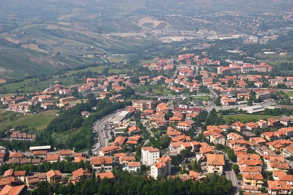 San-Marino - aus der Vogelperspektive — Stockfoto