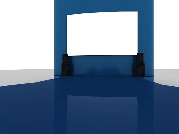 Exhibition Stand Interior - Exterior Sample — Stock Photo, Image