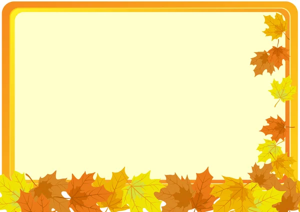 Die gefallenen Herbstblätter — Stockvektor