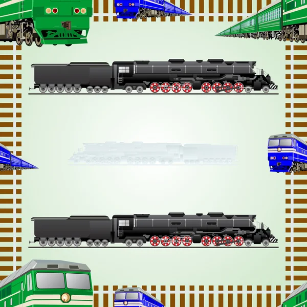 Eisenbahnverkehr — Stockvektor