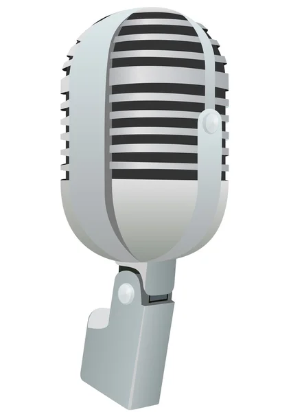 El micrófono — Vector de stock