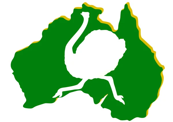 L'Australie. Straus — Image vectorielle