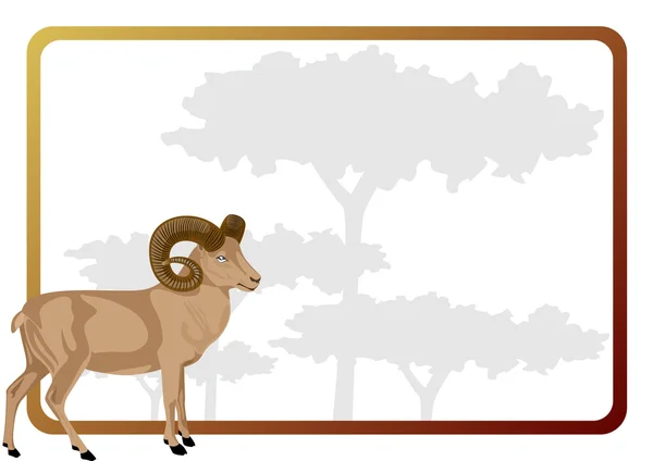 Moutons de montagne — Image vectorielle