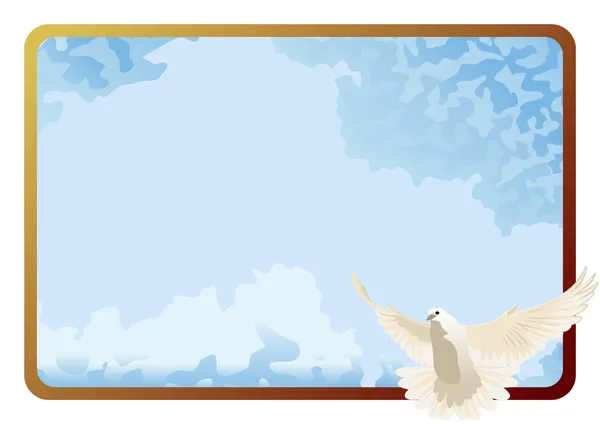 Una paloma blanca — Archivo Imágenes Vectoriales