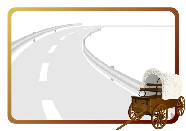 Covered wagon — Stock Vector