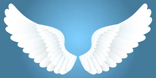 Белые крылья . — стоковый вектор