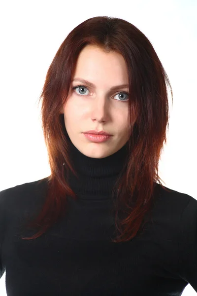 Mooie roodharige meisje portret — Stockfoto