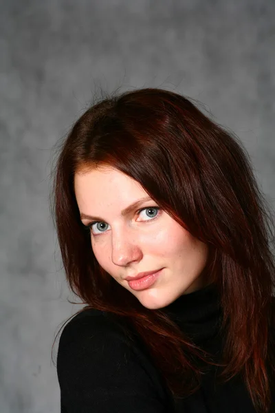 Schöne Rotschopf Mädchen Porträt — Stockfoto