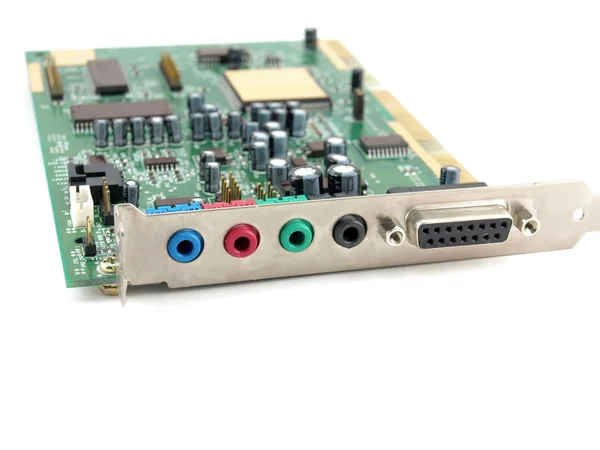 Sound card for computer — Stock Photo, Image