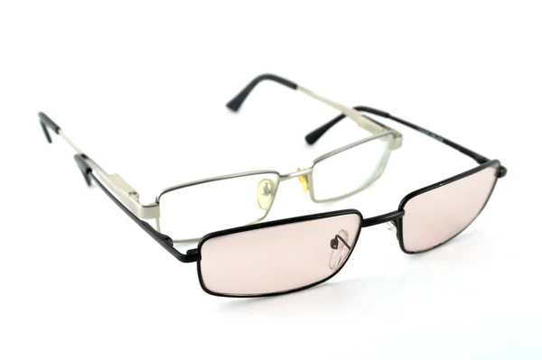 ホワイト上の 2 つのメガネ — ストック写真