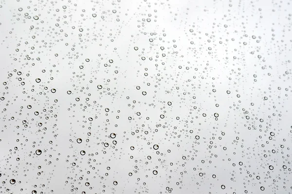 Vanndråper i vinduet – stockfoto