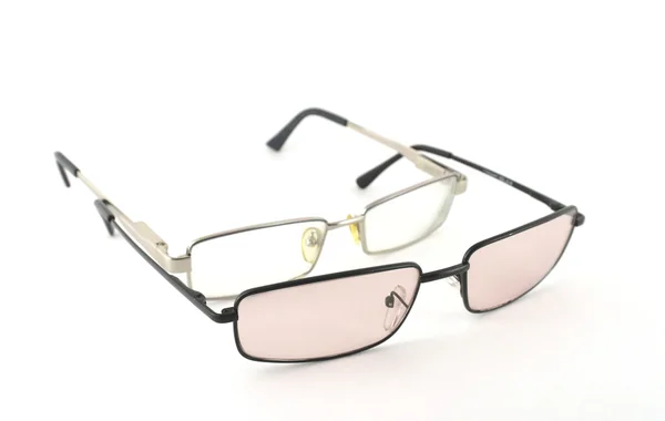 ホワイト上の 2 つのメガネ — ストック写真