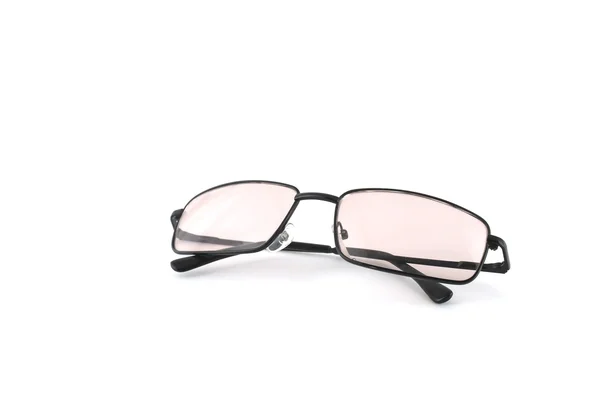 Оптические очки поверх белых — стоковое фото
