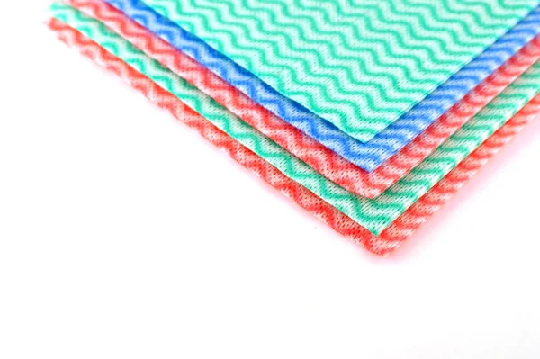 Color napkins over white — Stock Photo, Image