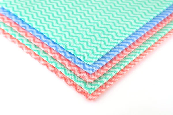 Color napkins over white — Stock Photo, Image