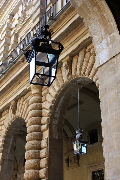 Pouliční lampa, Itálie — Stock fotografie
