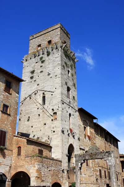 Turm, San Gimignano — Stockfoto
