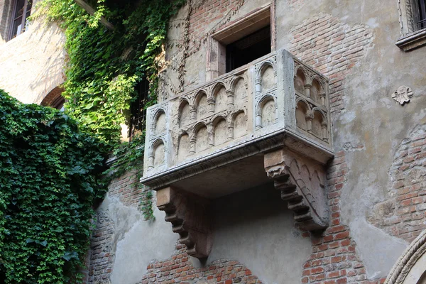Julias balkong, verona — Stockfoto