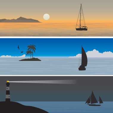 Sailboats clipart