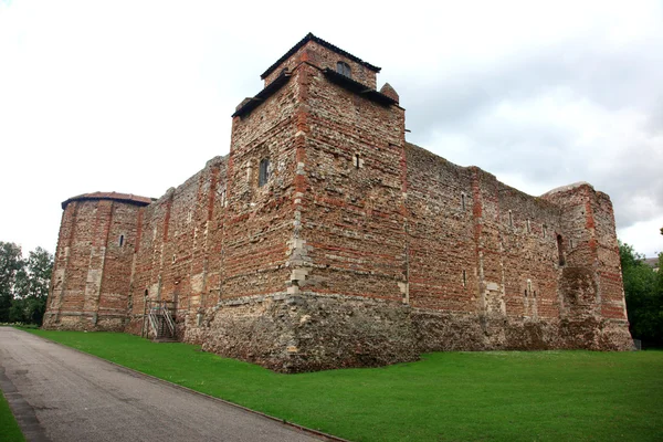 老城堡在科尔切斯特 11 世纪诺曼、 英国 — 图库照片