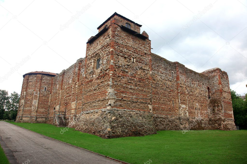 Old castle in Colchester 11th century Norman, UK