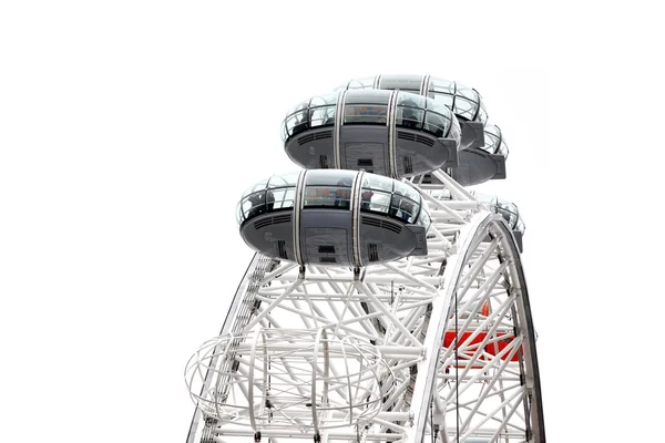 Nærbillede af gondolerne i London Eye - Stock-foto