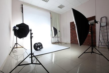 Interior of a modern photo studio