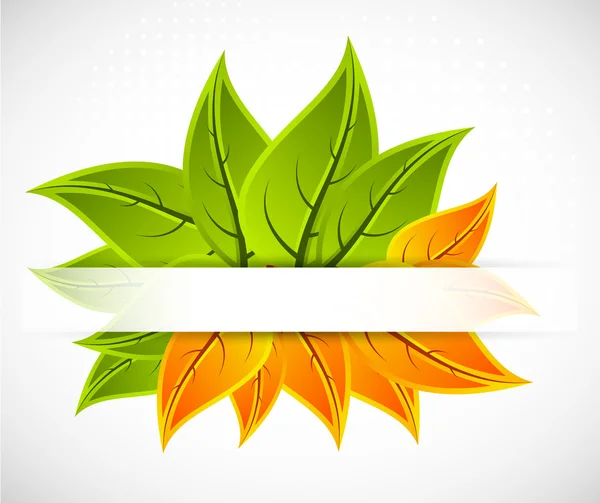 Sfondo con foglie — Vettoriale Stock