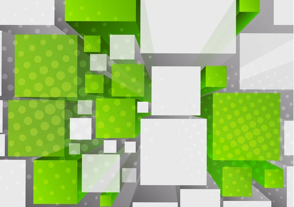 Arrière-plan avec cubes 3d — Image vectorielle